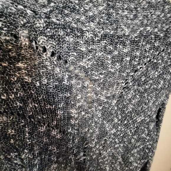 John + Jenn Black and White Mid Length Duster Oversized Cardigan Size XS - Picture 9 of 14